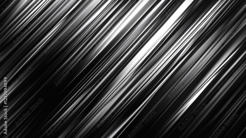 Aufkleber abstract black and white lines create a sense of movement and depth in modern design.