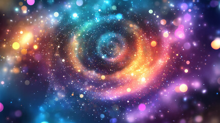 Fototapeta premium A dreamy holographic background featuring iridescent metallic swirls and glowing color gradients. Iridescent Glow. Illustration