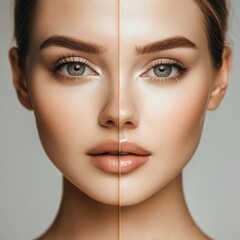 A Cosmetologist Performing Biorevitalization on a Woman's Face, Skin Care Treatment
