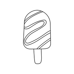 Cute Summer Clipart: Summer Vector Clipart: Outline Summer Doodles