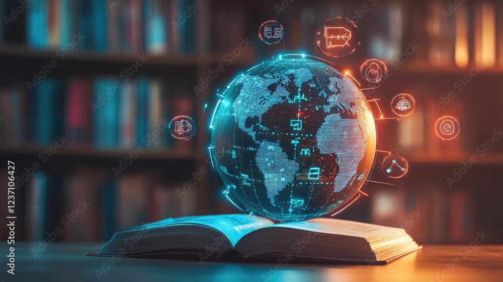 Poster global knowledge access through open book learning
