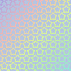 Hologram texture patterns. Vector gradient iridescent background.
