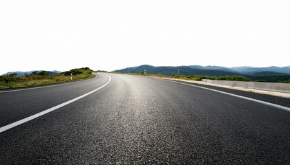 Obraz premium asphalt road isolated background