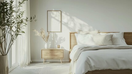 Bright and Cozy Bedroom with Natural Light and Minimalist Decor