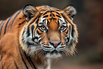 Fototapeta premium Majestic tiger stripes create a striking wild animal print texture for design