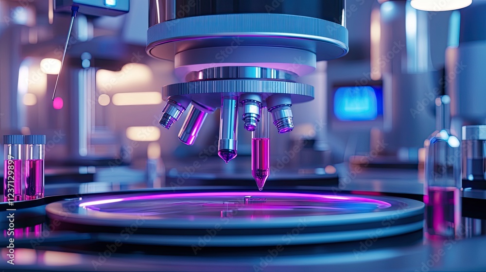 Poster advanced microscopic analysis in a modern laboratory setting