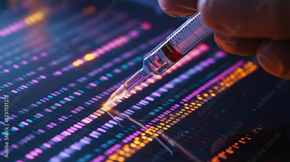 Poster genetic sequencing analysis using a pipette