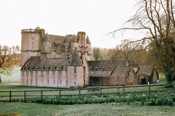 Fraser Castle, an elaborate Z-plan castle in Scotland and grandest Castle; 15th-century largest...