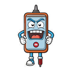  pH Meter Laboratory Research Vector | Clipart, Line Art & Cartoon Illustration, pH meter lab research vector illustration in clipart, cartoon, and line art styles on a white background.