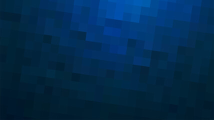 Deep Blue Gradient with Pixelated Square Pattern Background. The texture for branding, calendar, postcard, screensaver, poster, cover. EPS 10. Vector illustration