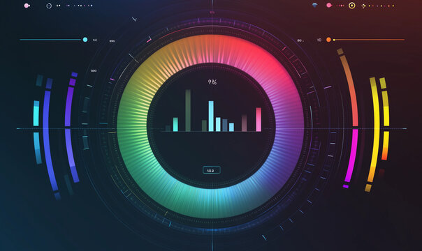 A Box Plot on a Digital Screen, High-Tech UI Concept for Visualizing Data Distribution and Insights