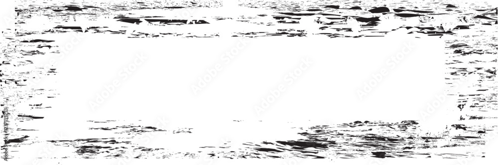 Poster Vector border frames with rough edges . Irregular frame template collection . distress texture . Grunge frame borders isolated on the background . Rough edges effect . 