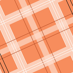 Tartan check plaid pattern. Seamless simple textured dark plaid vector illustration for flannel shirt, blanket, duvet cover, other textile print.