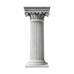 Fototapeta premium Elegant Classic Column on a Transparent Background