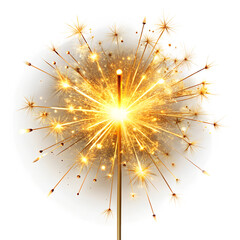 sparkler on black background