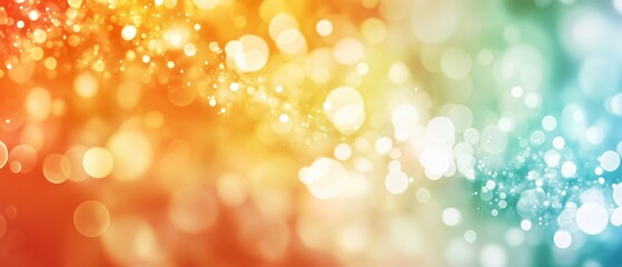 Abstract Background With Colorful Bokeh Lights