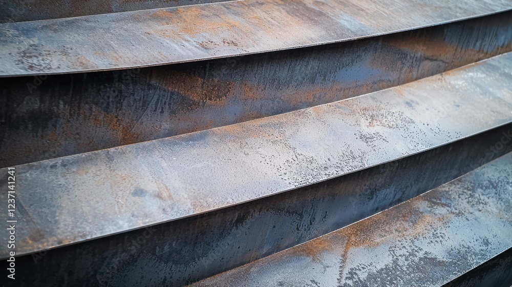 Aufkleber rusty metal surfaces with unique textures and patterns for backgrounds