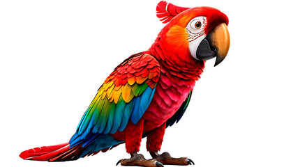 colorful parrot, PNG