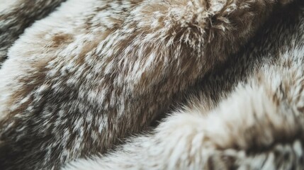 Close-Up of Soft Textured Fur with a Natural Pattern and Colors