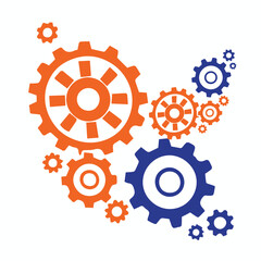 Cogs designs  gear, icon, symbol, 