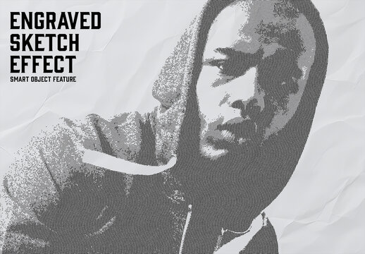 Engraved Sketch Effect with Generative AI