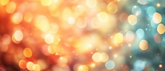 Obraz premium Abstract Warm And Cool Color Bokeh Background