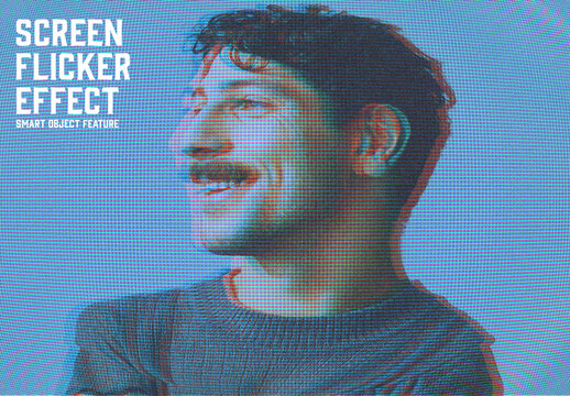 Screen Flicker Effect with Generative AI