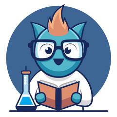 Test Tube Holder Laboratory Research Vector | Clipart, Line Art & Cartoon Illustration, Test tube holder laboratory vector illustration&mdash;clipart, line art & cartoon design for digital use.