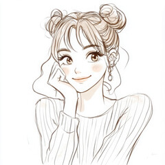 女性・女の子のイラスト素材