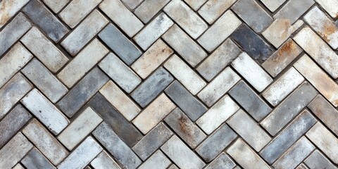 Textured tile mosaic on exterior wall of modern building.