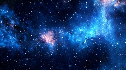 Fototapeta premium Galaxy Space Background with Stars