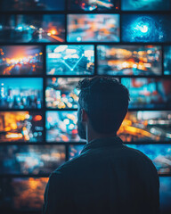 Exploring the evolution of technology through a digital tapestry of visuals