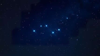 Obraz premium Mesmerizing Night Sky with the Big Dipper