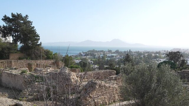 Ruins of old Carthage in Tunis
