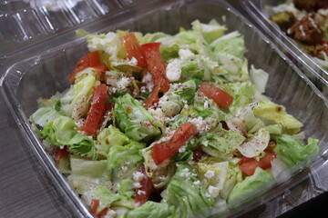 Greek salad to go at a restaurant in Minnesota	