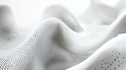 Abstract Curves on White Background