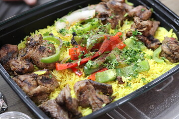 Greek salad to go at a restaurant in Minnesota	