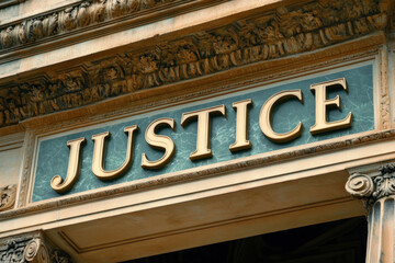 Justice sign 
