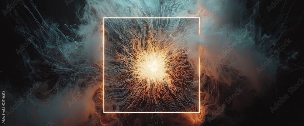 Poster business, technology, the internet, and networks are interconnected through concepts of stock ai, ma