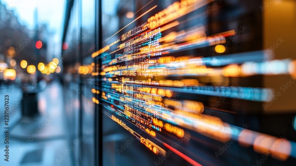Poster big data technology, data science, analyzing stock, generative ai, deep learning, machine learning a