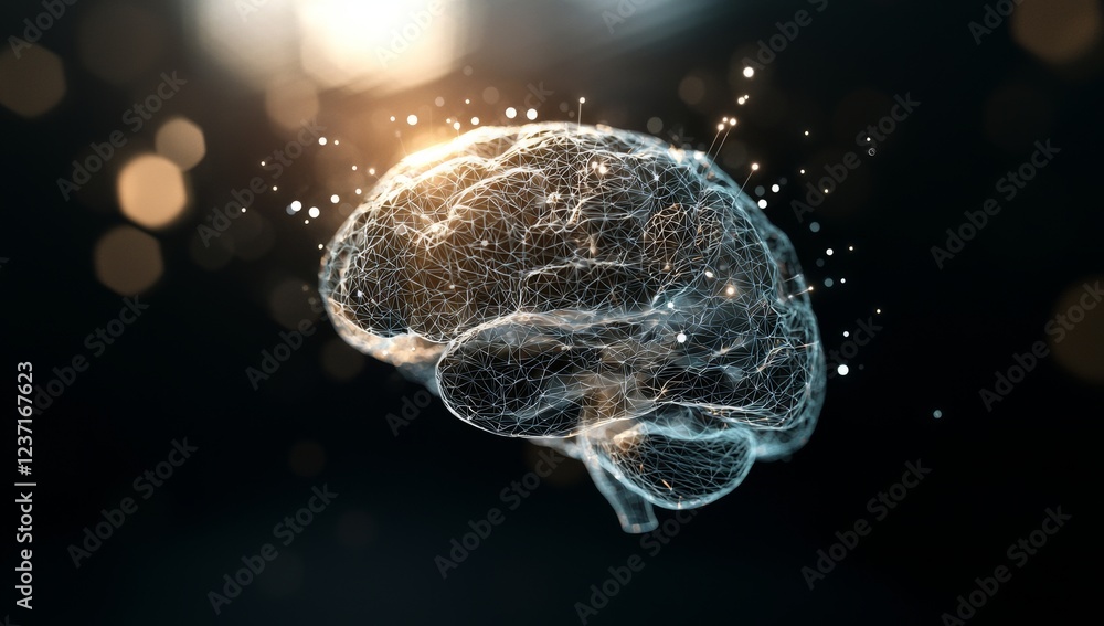 Poster a concept featuring machine learning, fog calculations, stock, ai, deep learning, blockchain, and ne