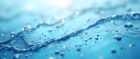 Background with fresh water texture.