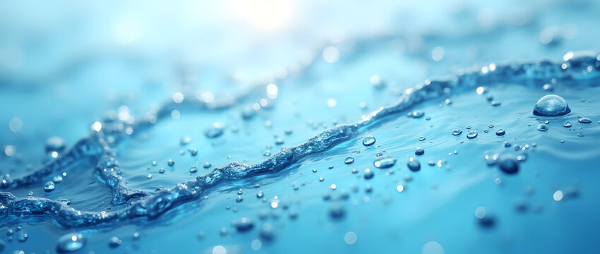 Background with fresh water texture.