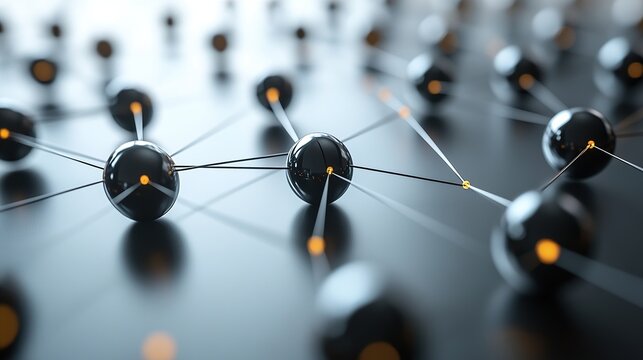 Global Business Concept with Abstract Network