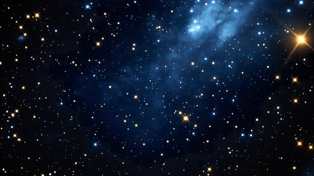 Night Sky Tapestry of Shining Stars