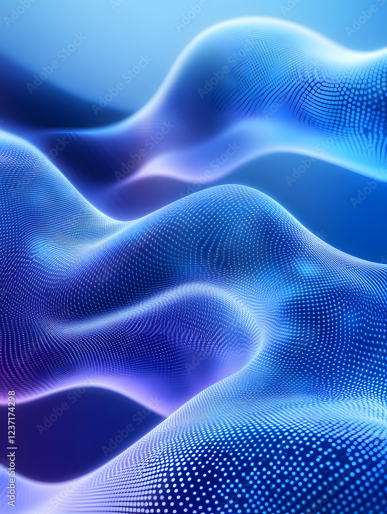 Aufkleber concept technology background with waves. vector template eps 10
