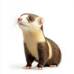 Obraz premium Ferret isolated 