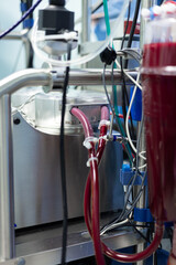Cardiopulmonary bypass takes over the heart and lungs during cardiosurgery, maintaining the blood...