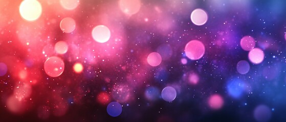 Abstract Pink Purple and Blue Bokeh Lights Background