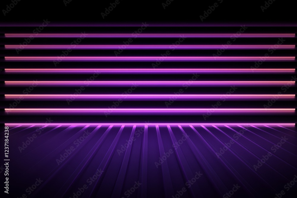 Aufkleber horizontal purple folds with an abstract background for web design